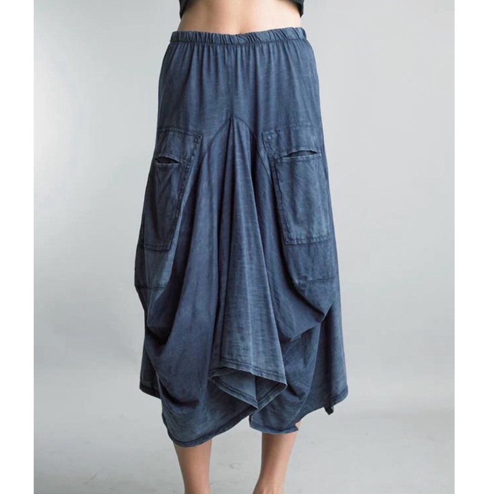 Tempo Paris Bohemian Blue Women's Skirt - Picture 2 of 5